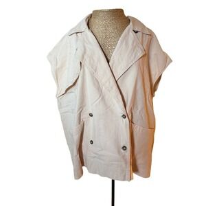 Free people oversized short‎ sleeve blazer